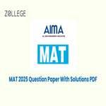 MAT 2025 Question Paper with Solutions PDF